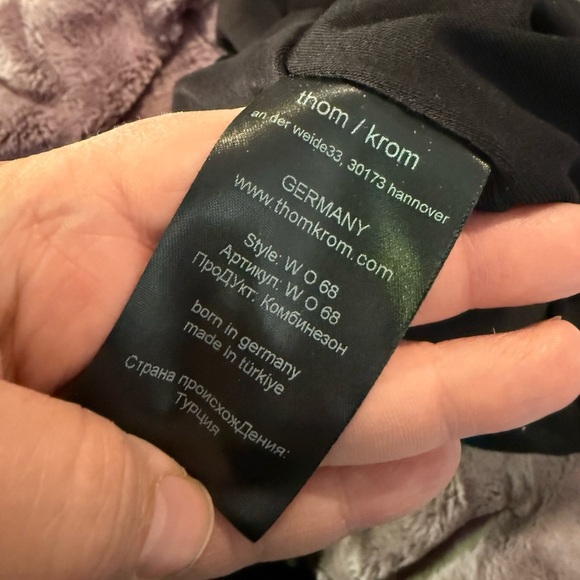 Thom Krom long sleeve jumpsuit in black minimalist attire comfort - Picture 5 of 9